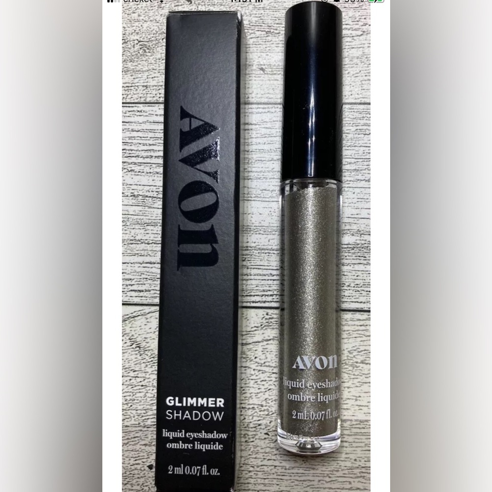 NEW AVON GLIMMER SHADOW LIQUID EYESHADOW DIAMOND DUST .07 OZ Water Resistant